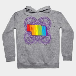 Nebraska Mandala Pride Hoodie